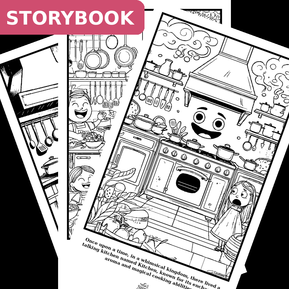 Kitchen - Storybook, 10 pages