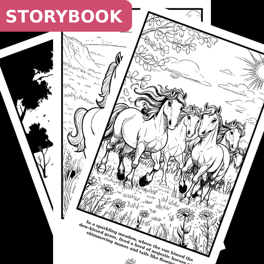 Horses - Storybook, 10 pages