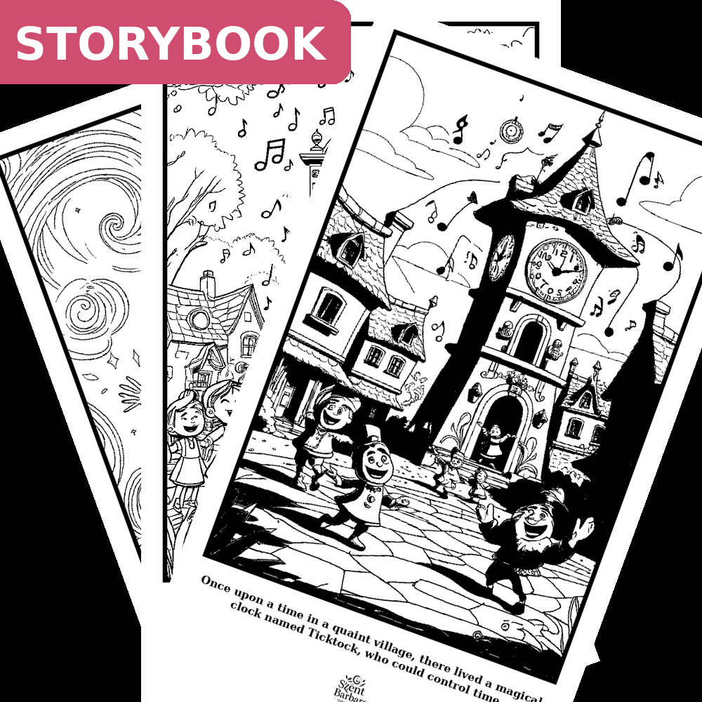 Clock - Storybook, 10 pages