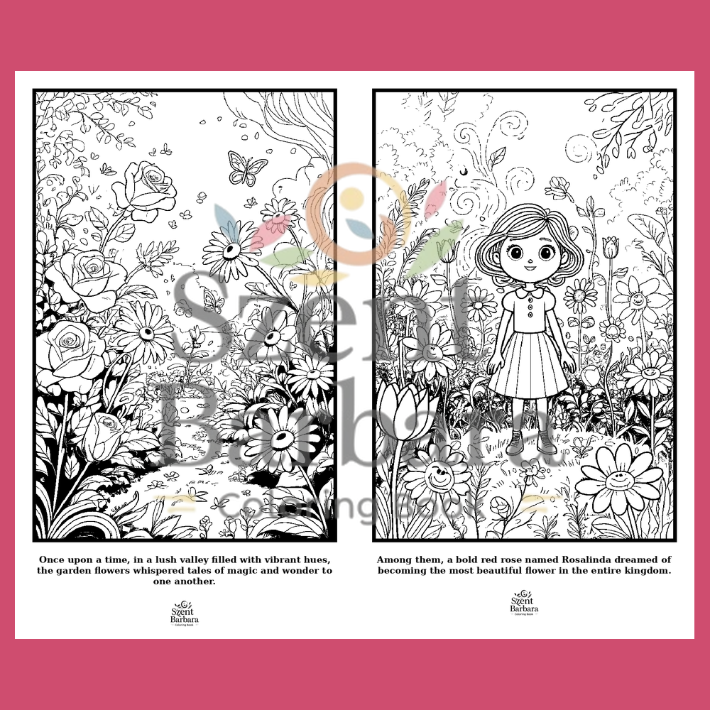 Garden flowers - Storybook, 10 pages