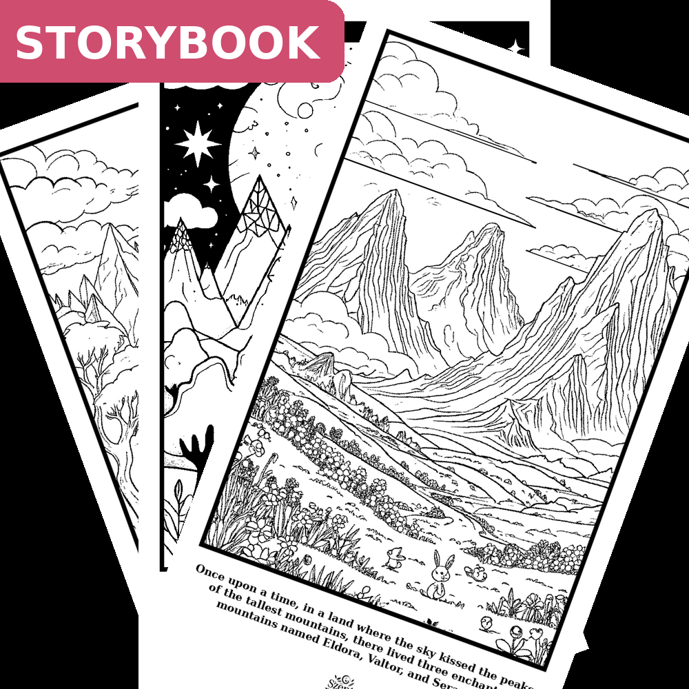 Mountains - Storybook, 10 pages