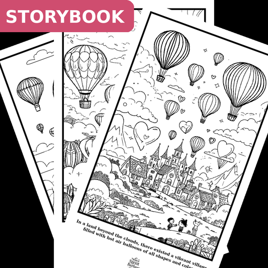 Hot air balloons - Storybook, 10 pages