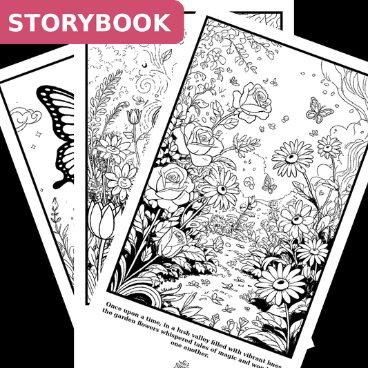 Garden flowers - Storybook, 10 pages