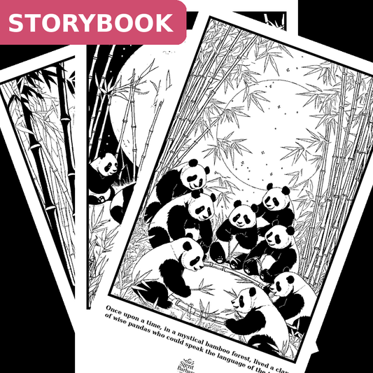 Pandas - Storybook, 10 pages